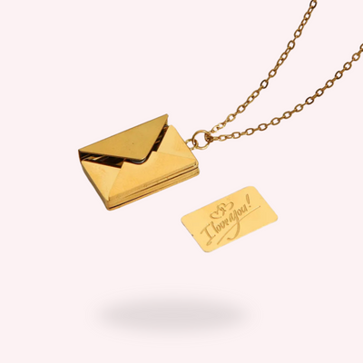 Collana Busta con Lettera Personalizzata
